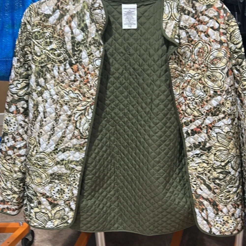 Alfred Dunner Women’s Cactus Ranch Floral Quilted Jacket Size 14 NEW with Tags